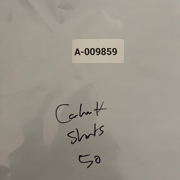 Carhartt Carpenter Shorts Size 50 x 9 Canvas Utility Work Shorts B147 DKH Brown - Picture 11 of 11